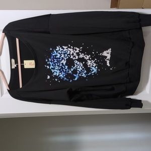 Butterfly skull sweatshirt